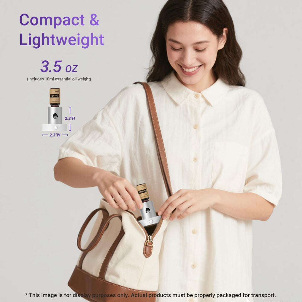 Three intensity modes allow customizable aroma without overpowering the room.