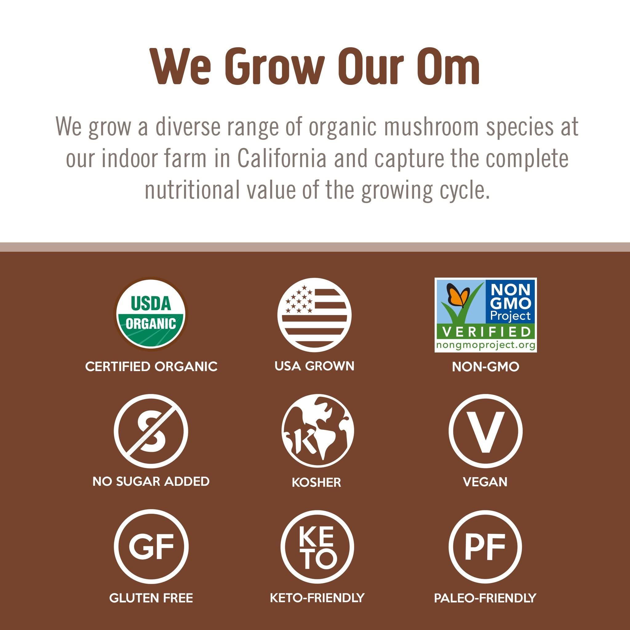 OM Mushroom Cordyceps powder in smoothie bowl after training