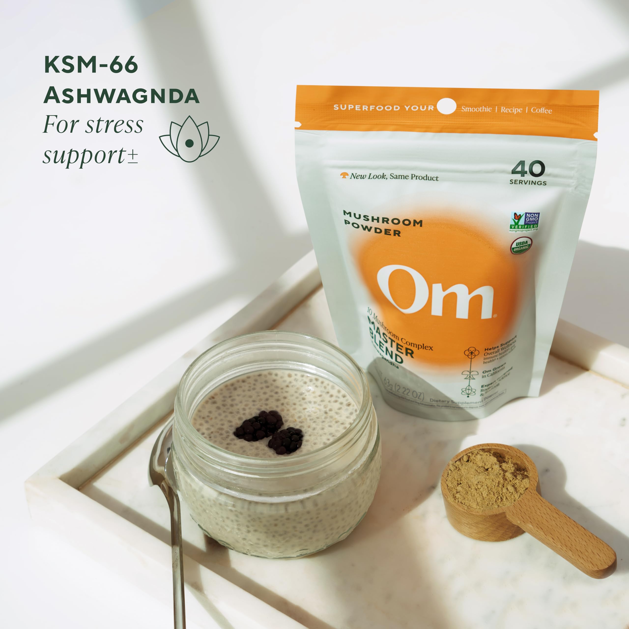 OM Mushroom Master Blend organic certifications reassure purity and quality for daily use.