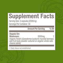 Label closeup showing organic branding and quality.