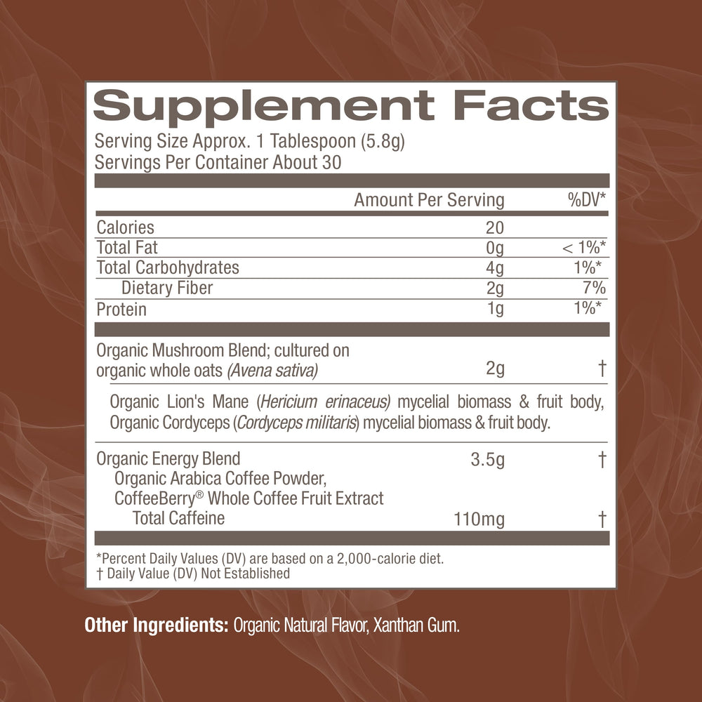 OM Mushroom Superfood cordyceps powder highlights potential stamina support