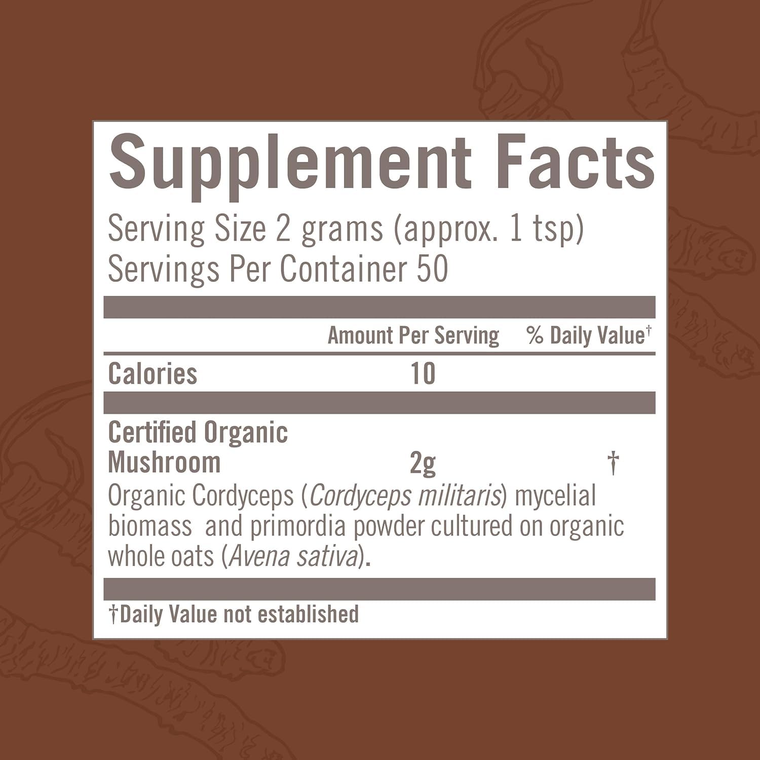 OM MUSHROOM SUPERFOOD Cordyceps powder blended into a smoothie for endurance boost.