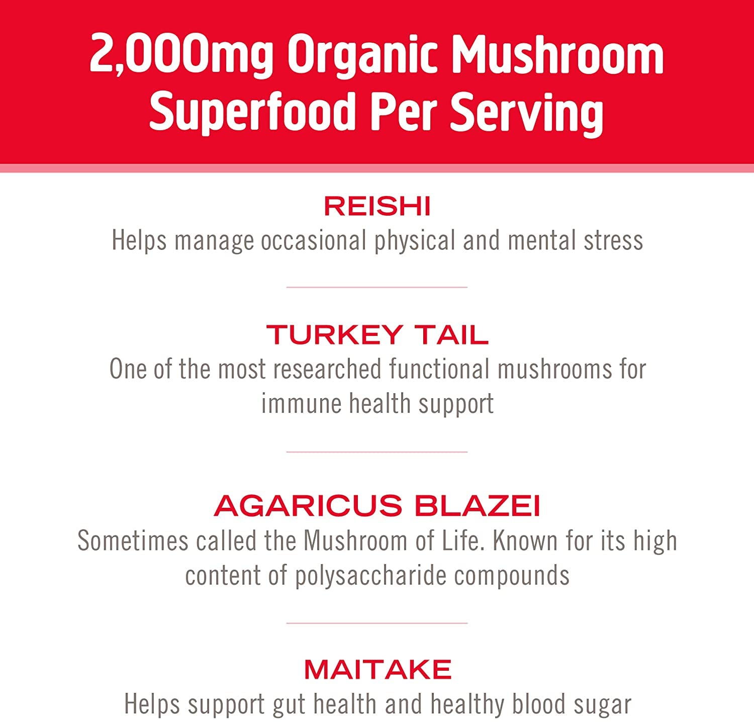 Om Mushroom Superfood daily-capsule-dosage packaging indicates easy, consistent use