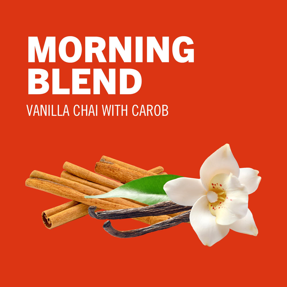 Morning routine with OM Mushroom Superfood blend supporting focus and calm clarity