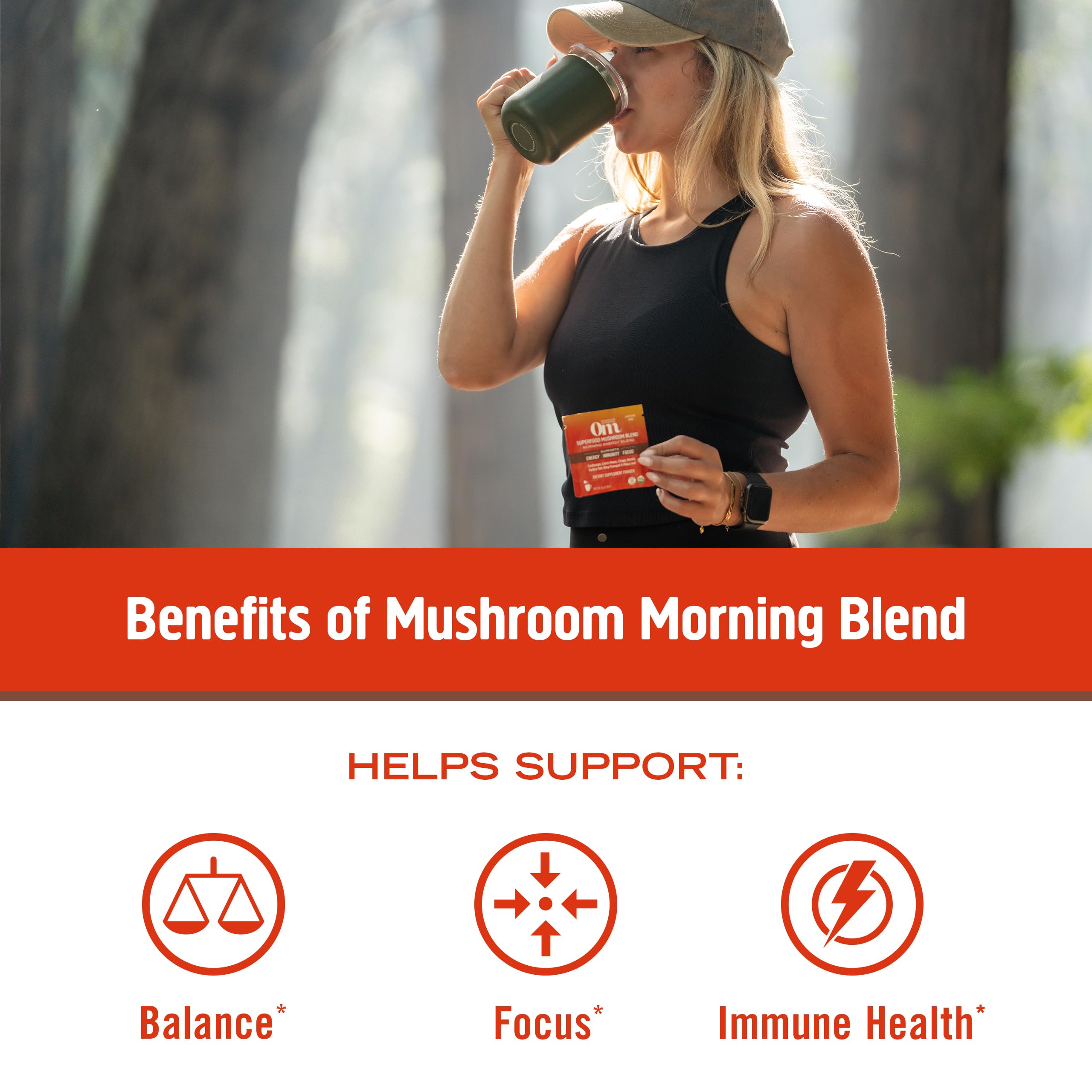 USA-grown production of OM MUSHROOM SUPERFOOD Morning Energy Blend in Southern California