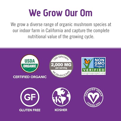 Stirring OM Mushroom Superfood in hot water creates a comforting ritual.
