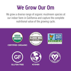 Stirring OM Mushroom Superfood in hot water creates a comforting ritual.