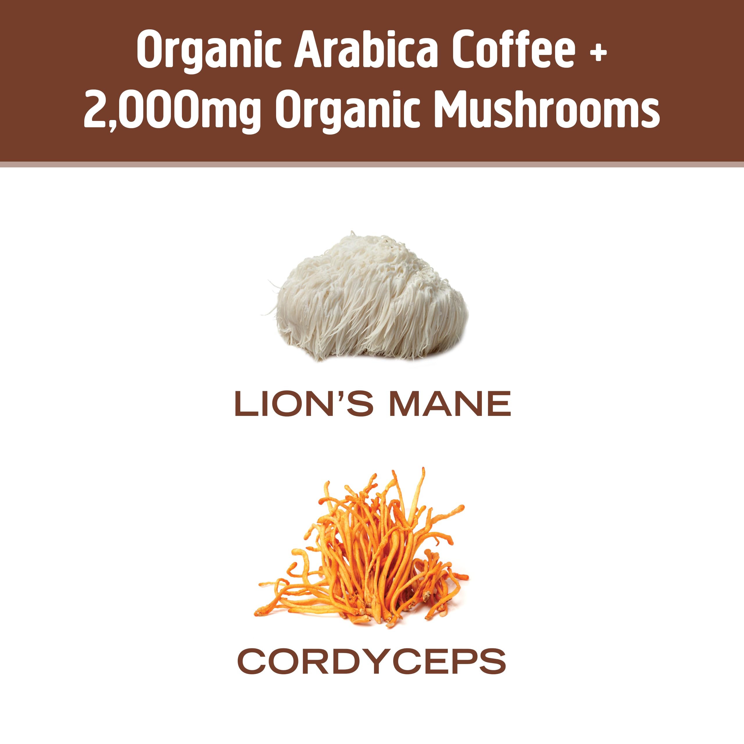 Third party tested OM Mushroom Superfood label ensures purity and potency