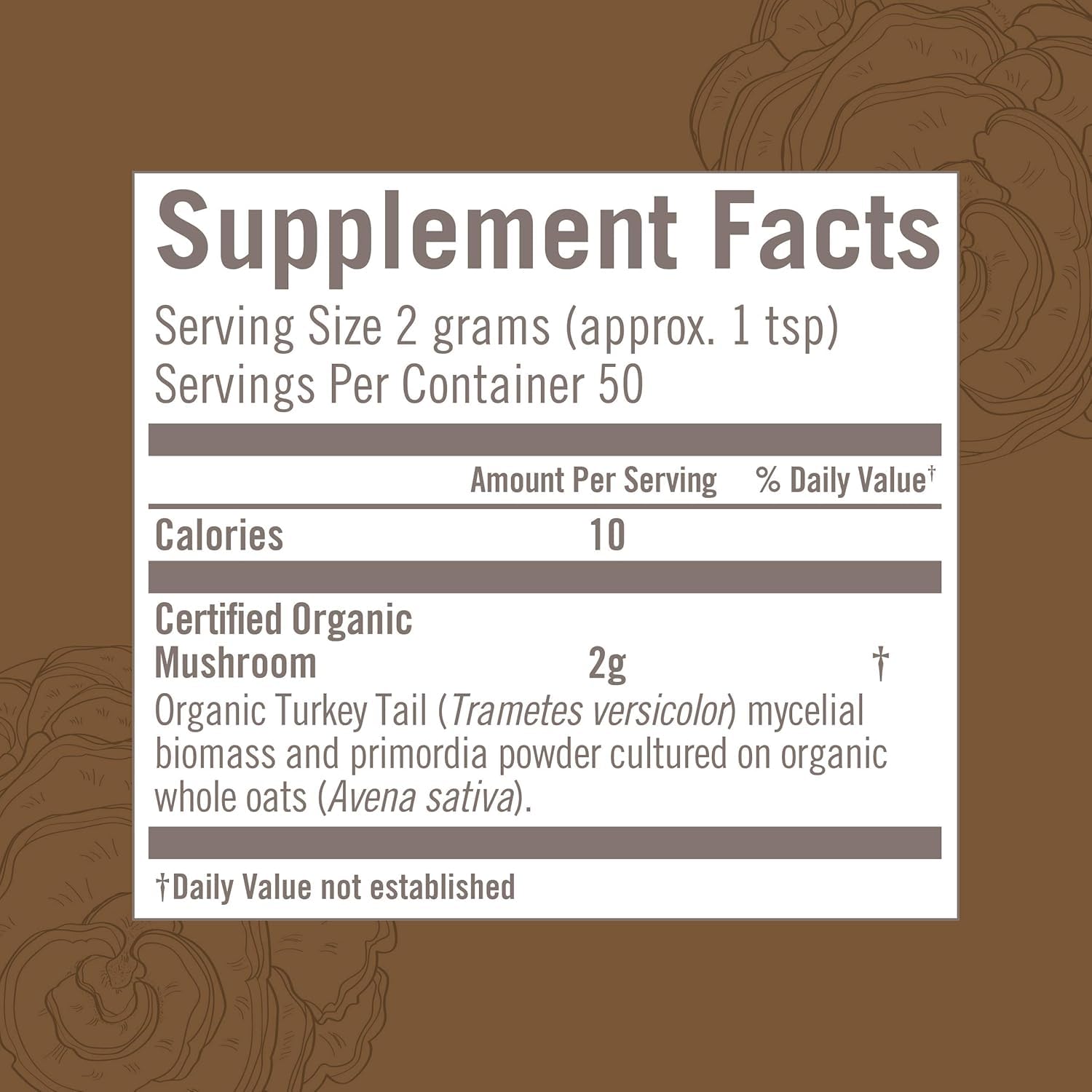 Smoothie with OM Mushroom Turkey Tail powder for gut health support.
