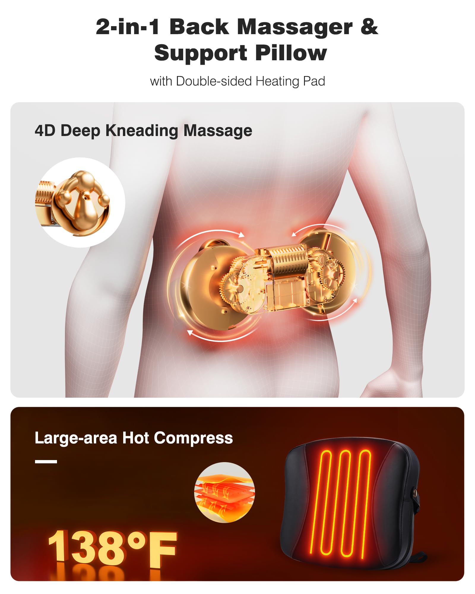 OMASSA four-point kneading shiatsu nodes target tense shoulders