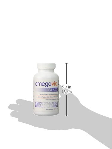OmegaVia EPA 500 bottle on shelf conveys reliable daily omega-3 option