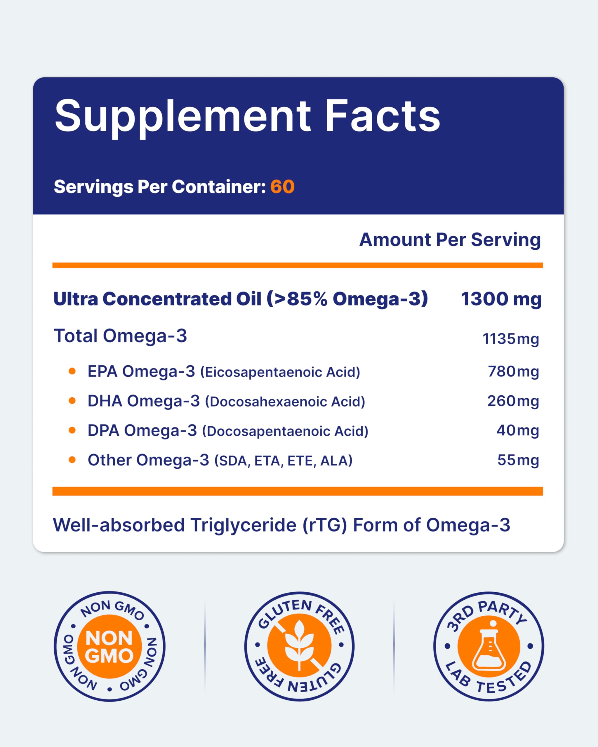 Omegavia IFOS 5-Star certification for purity and freshness
