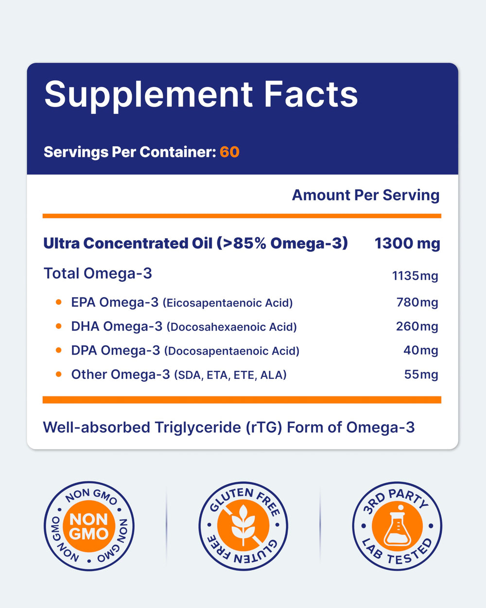 Omegavia IFOS 5-Star certification for purity and freshness