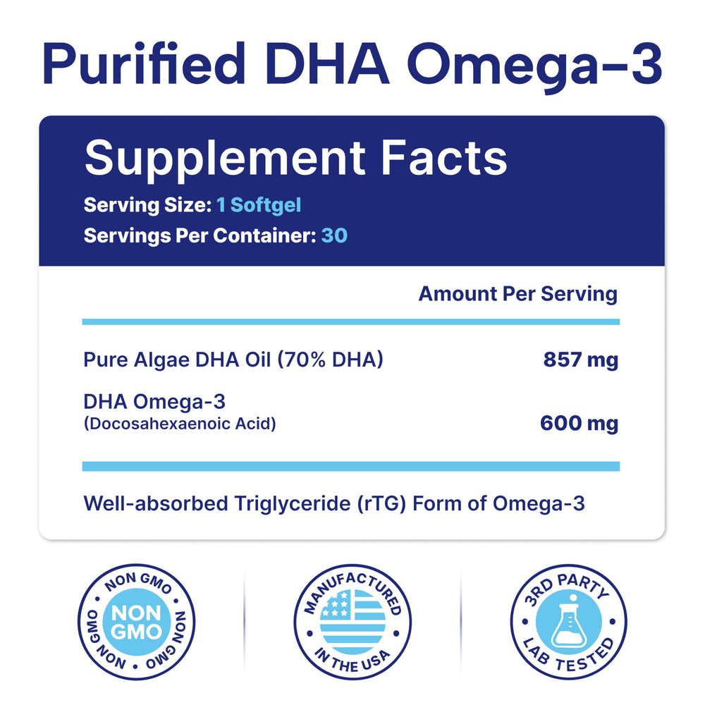 OmegaVia Prenatal DHA lab-tested for purity and contaminants