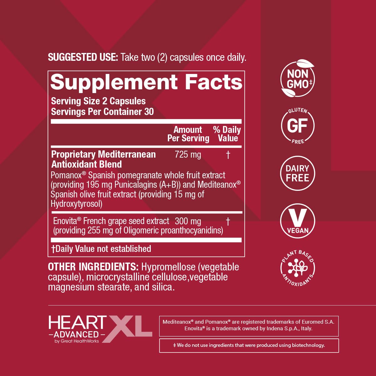 OmegaXL HeartXL Advanced endothelium health diagram illustrating healthy circulation concepts