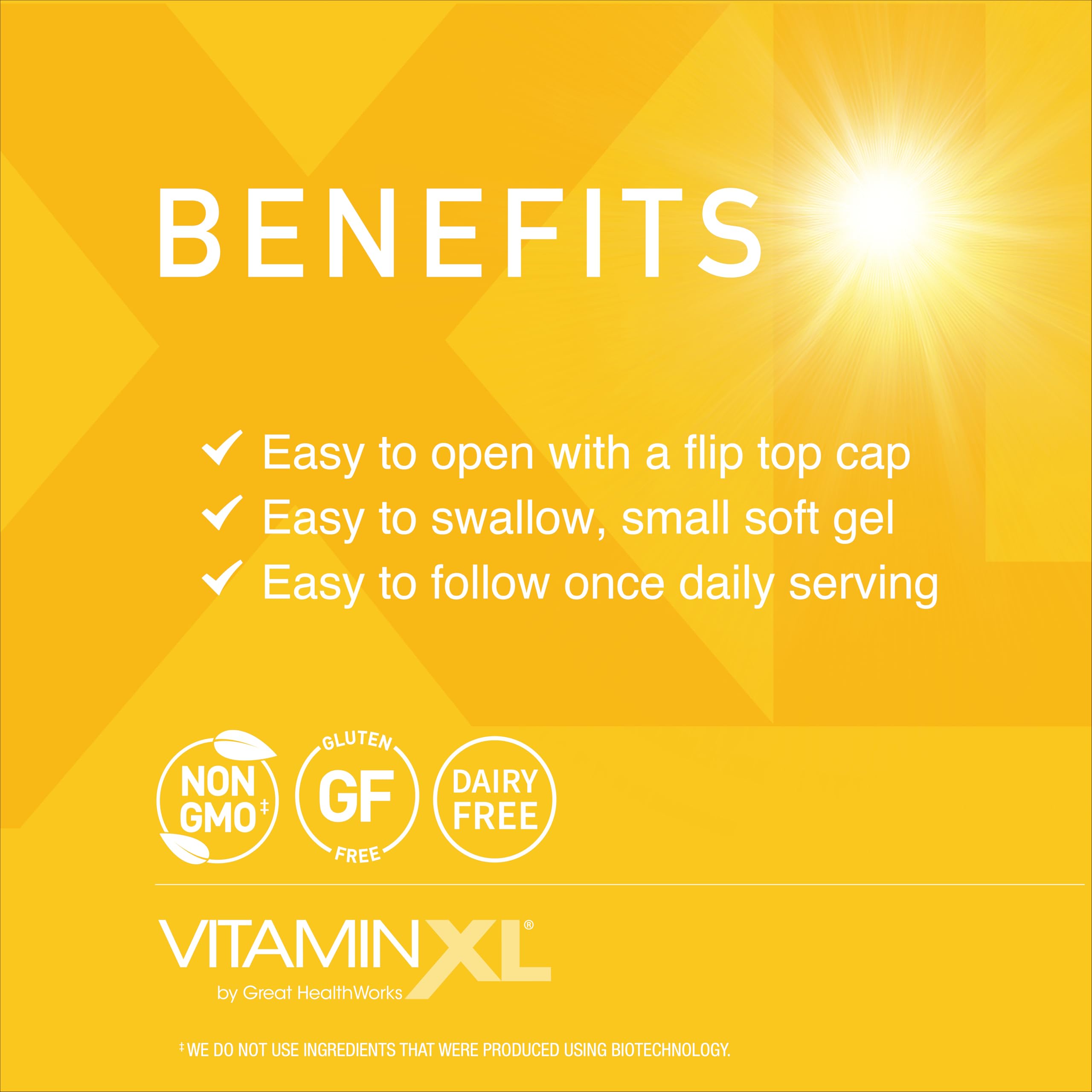 OmegaXL VitaminXL D3 softgel with label detail for clarity and trust.