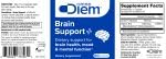 Omne Diem Brain Support ingredients concept visual illustrating benefits