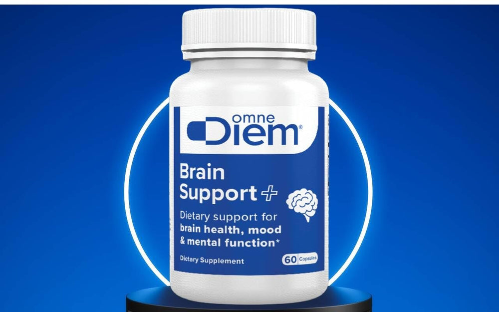 Omne Diem Brain Support spoon dispense illustrating simple daily dosing