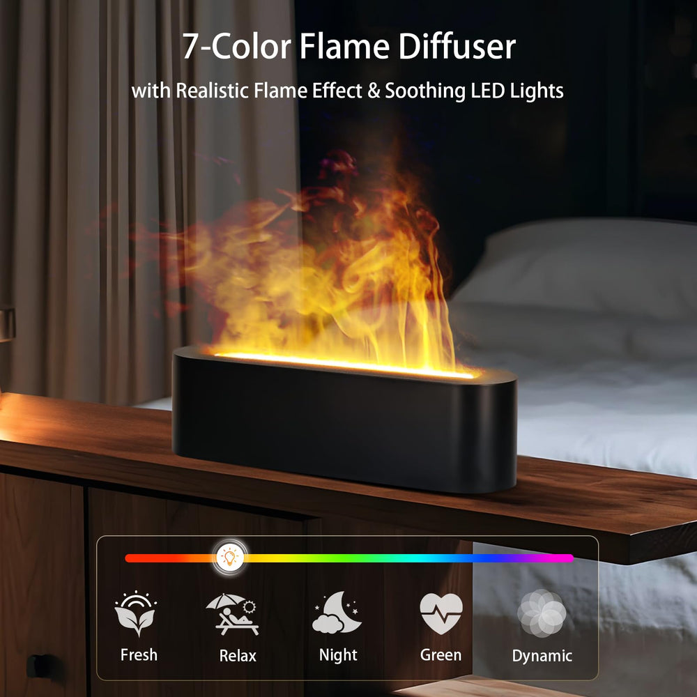 Omnexa 180ml diffuser emitting soft mist on table