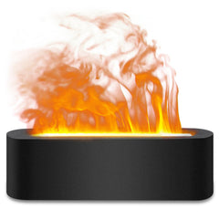 Omnexa flame diffuser glow creating warm living room ambience