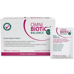OMNi BiOTiC Balance daily packets ready for consistent gut and immune support