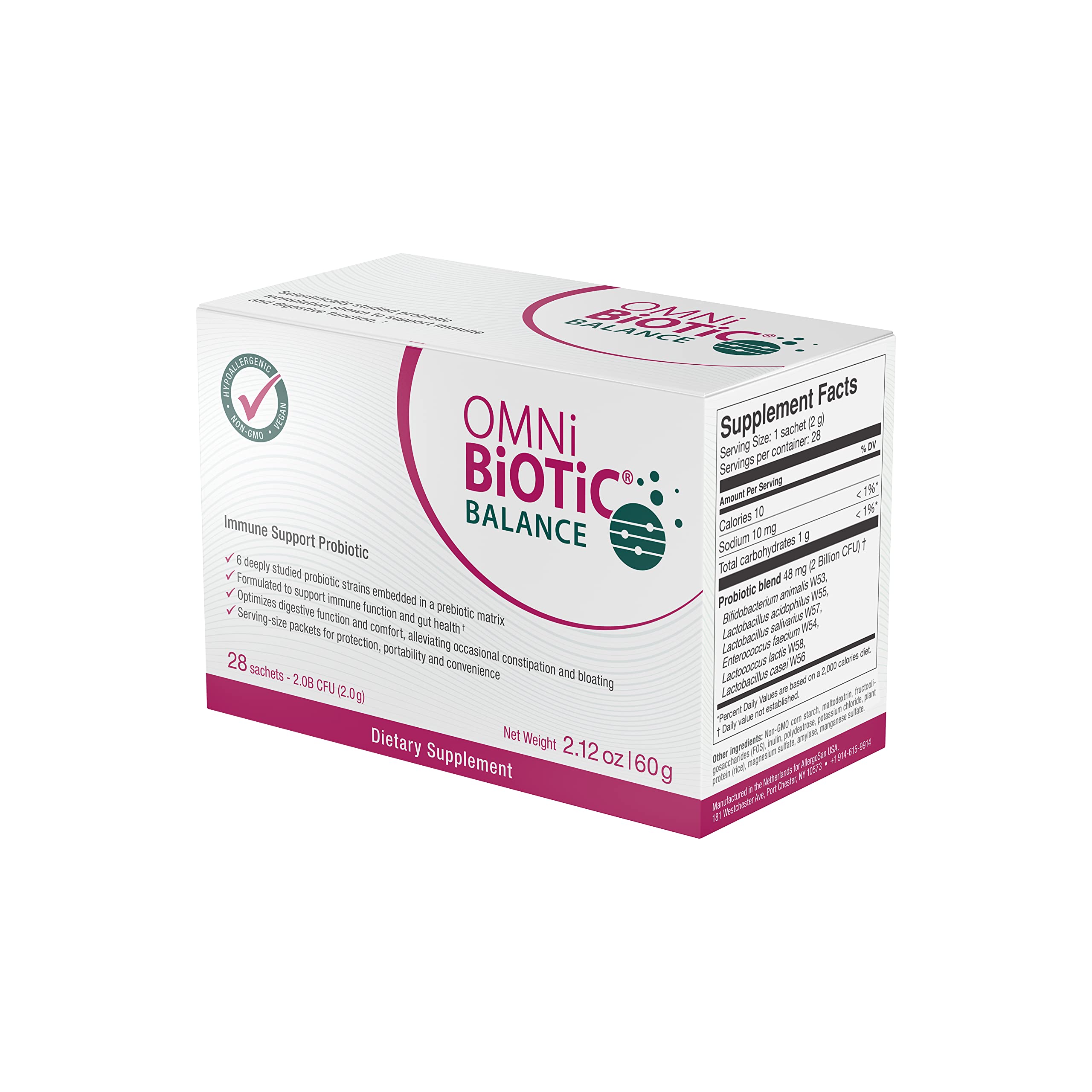 OMNi BiOTiC Balance travel pack for on-the-go daily probiotic support