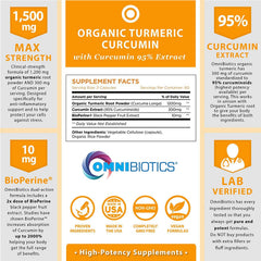 OmniBiotics-curcumin 95 percent curcuminoids close-up showing strong active compounds.