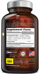 Flora Renew 100B with inulin and apple pectin prebiotics nourishing gut bacteria.