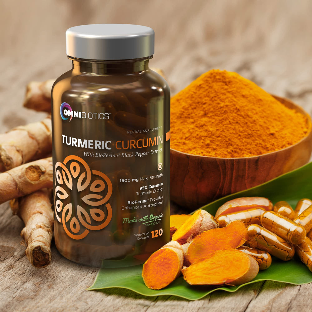 OmniBiotics joint support turmeric use visual suggesting daily activity comfort.