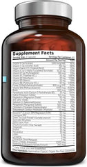 OmniBiotics bottle back label highlighting ingredients and vegan formula.