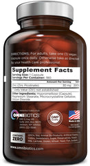 OmniBiotics Zinc Picolinate capsule close-up shows 30mg zinc.