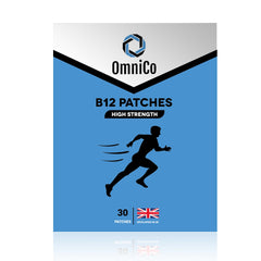 OmniCo Parches de Energía B12 frente, inicio diario discreto.
