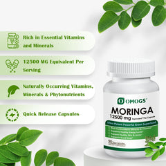 OMOGS Moringa capsules supporting energy and metabolism
