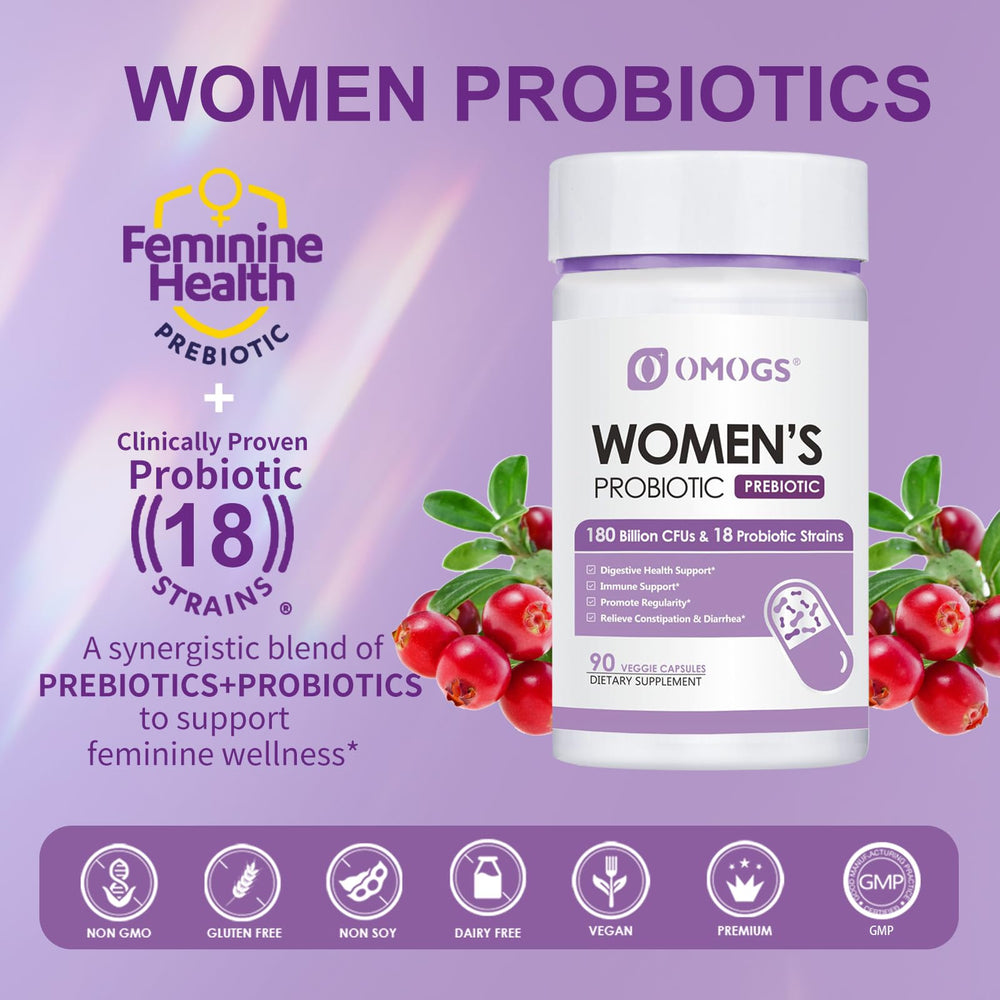 OMOGS Digestive enzymes image emphasizes gentle digestion and post-meal comfort.