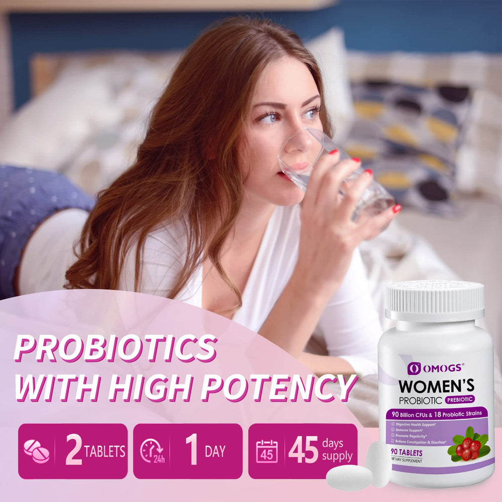 OMOGS cranberry-extract capsule image conveys urinary health and comfort.