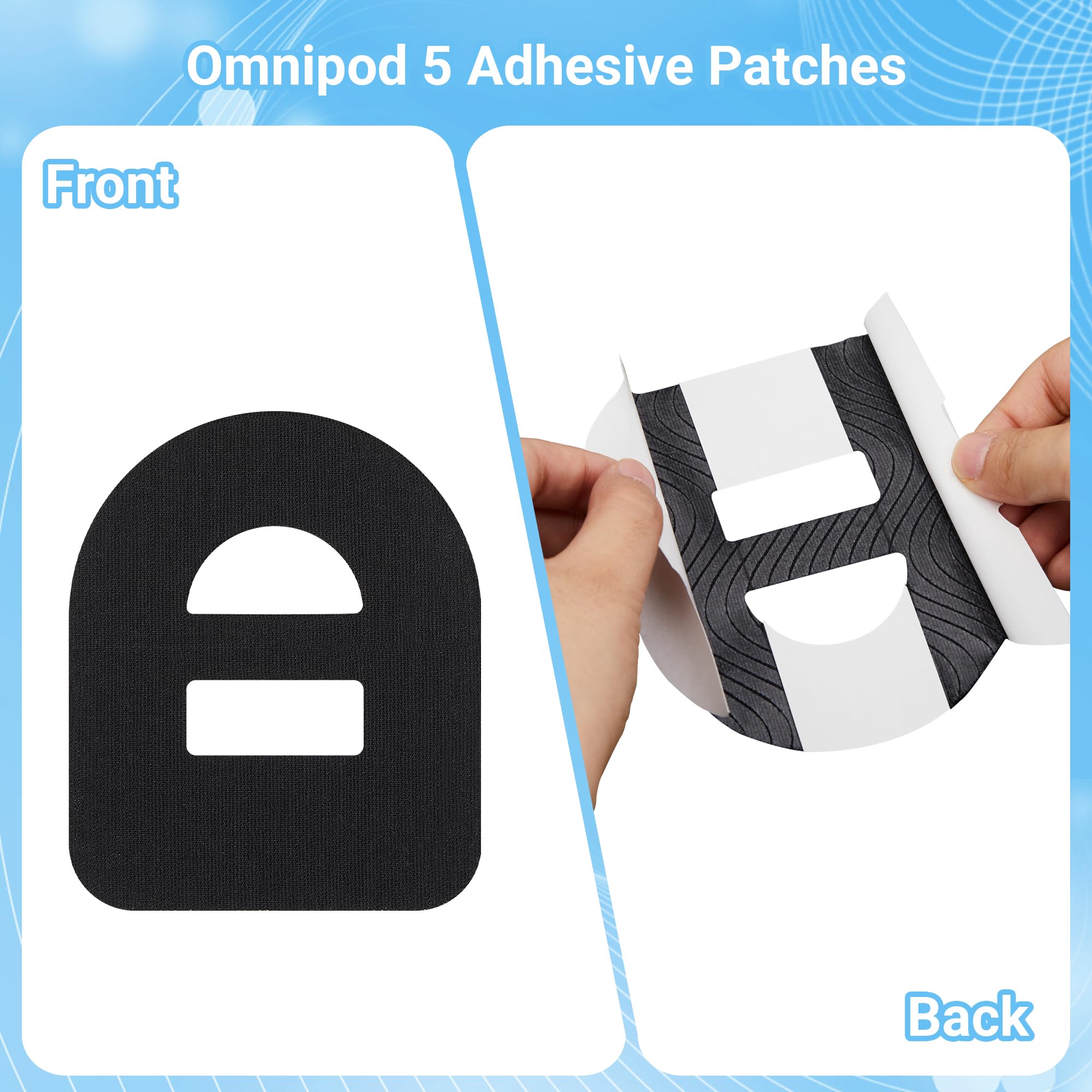 Omoojee Overpatches skin-friendly fabric minimizes irritation for sensitive skin.