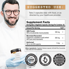 OMRE third-party lab test label emphasizes safety and quality verification