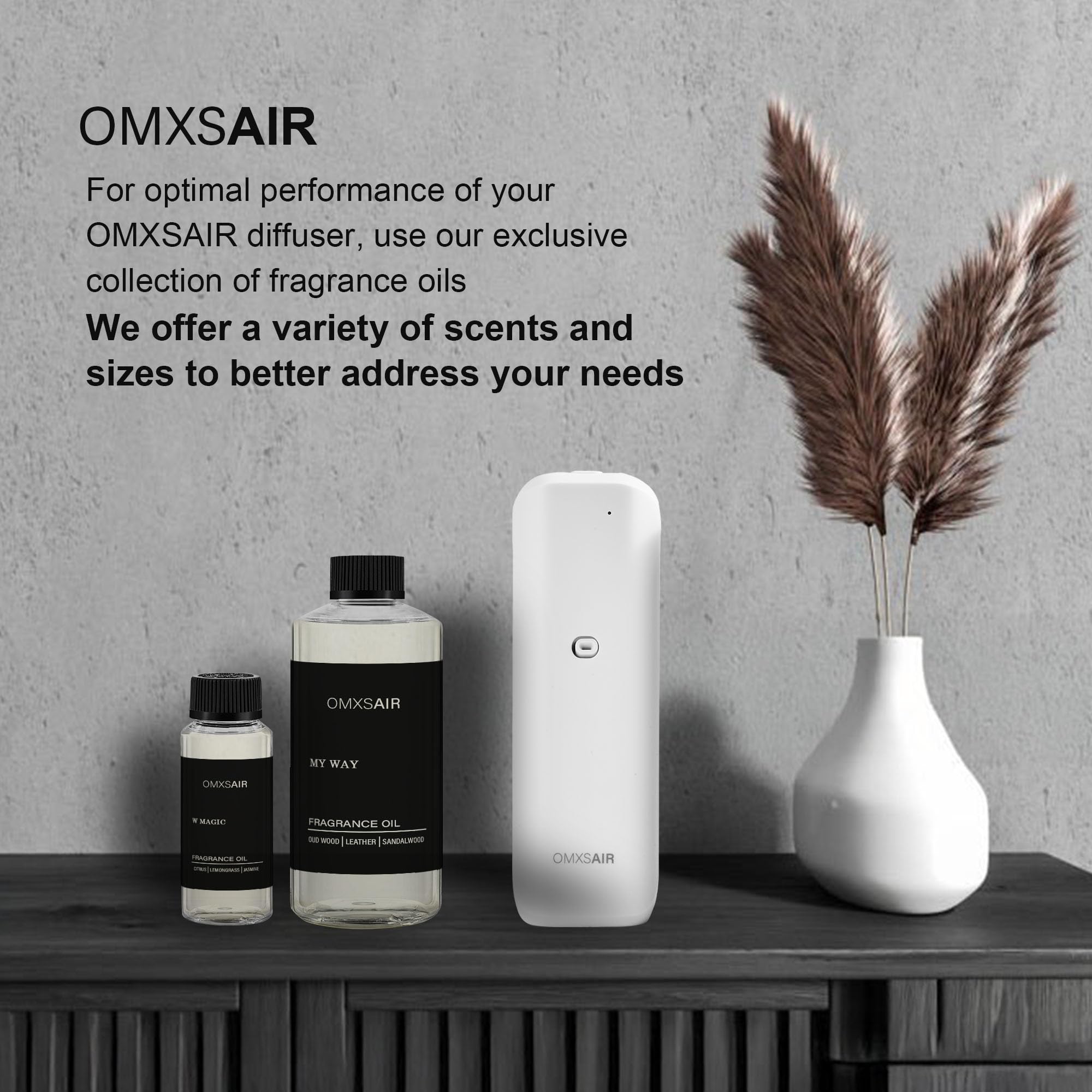 Rotating plug design of OMXSair diffuser fits vertical or horizontal outlets.