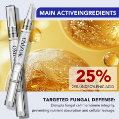 OMZOK pen beside an ingredient graphic labeled 25 percent undecylenic acid.