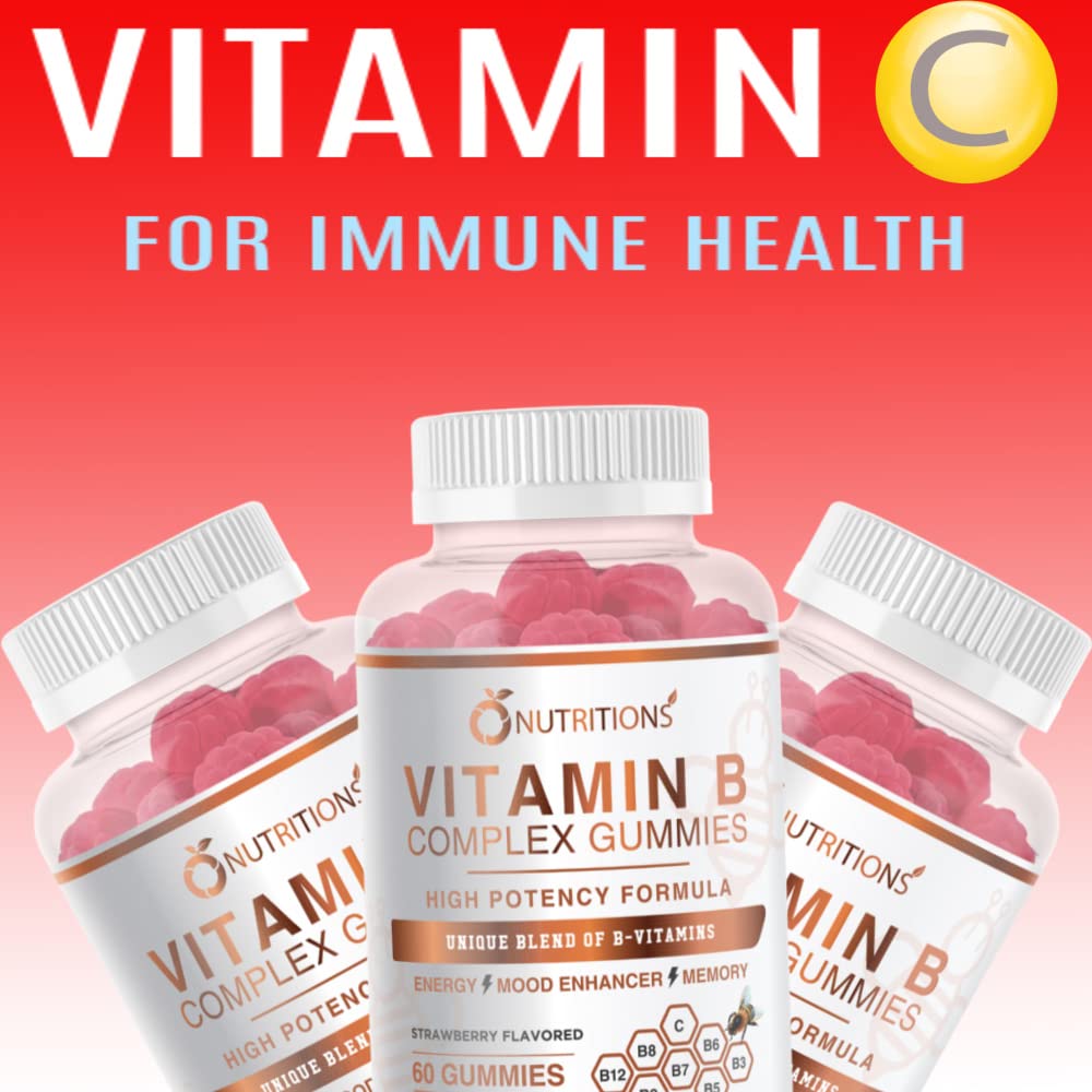 O NUTRITIONS morning routine with vitamin B gummies beside a cup