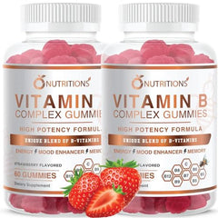 O NUTRITIONS Vitamin B Complex Gummies 2-pack on a store shelf