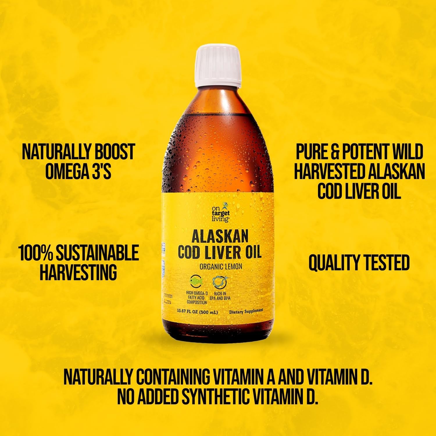 On Target Living lemon flavor close-up with fresh citrus aroma