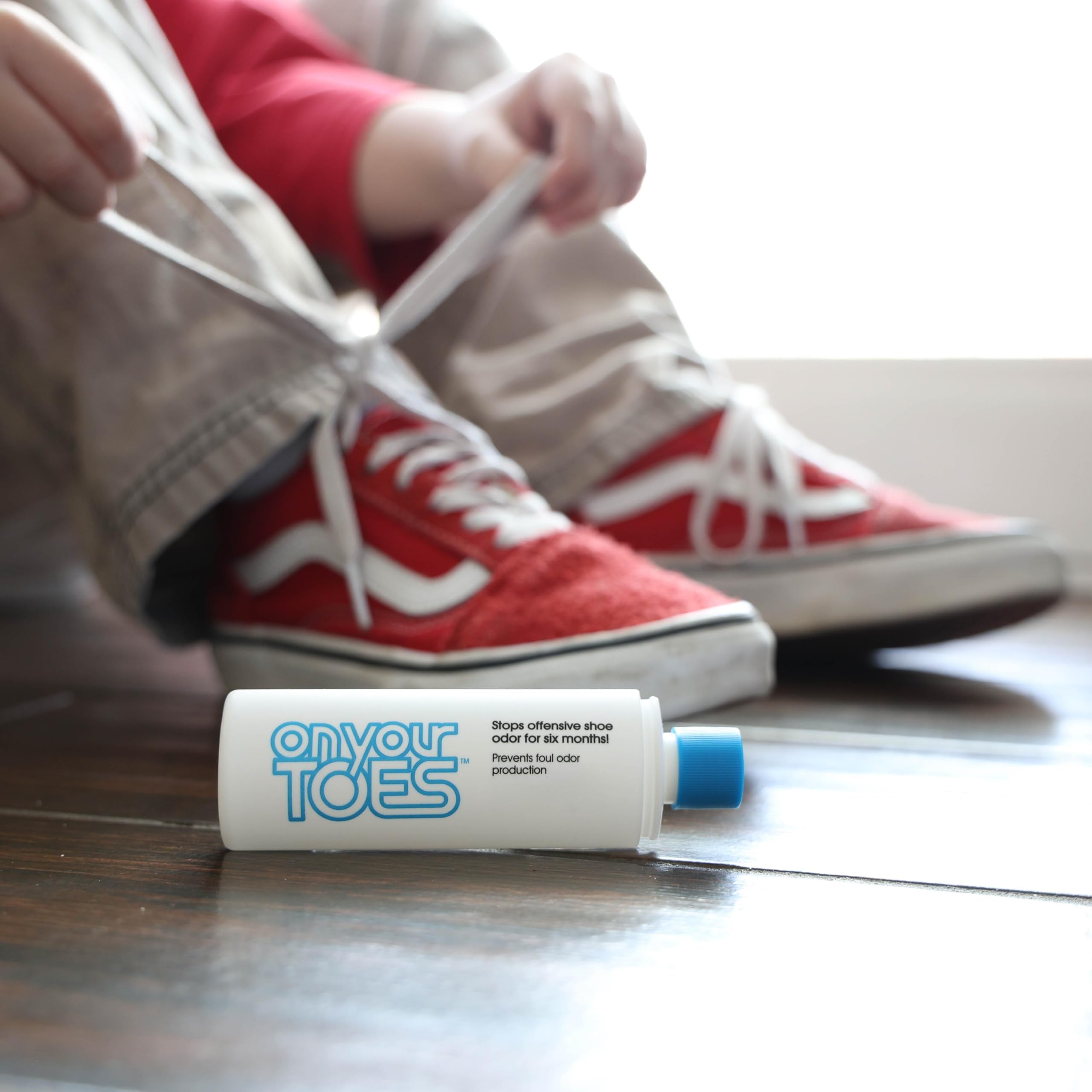 On Your Toes kids-adults usage, family-friendly formula for daily odor relief.