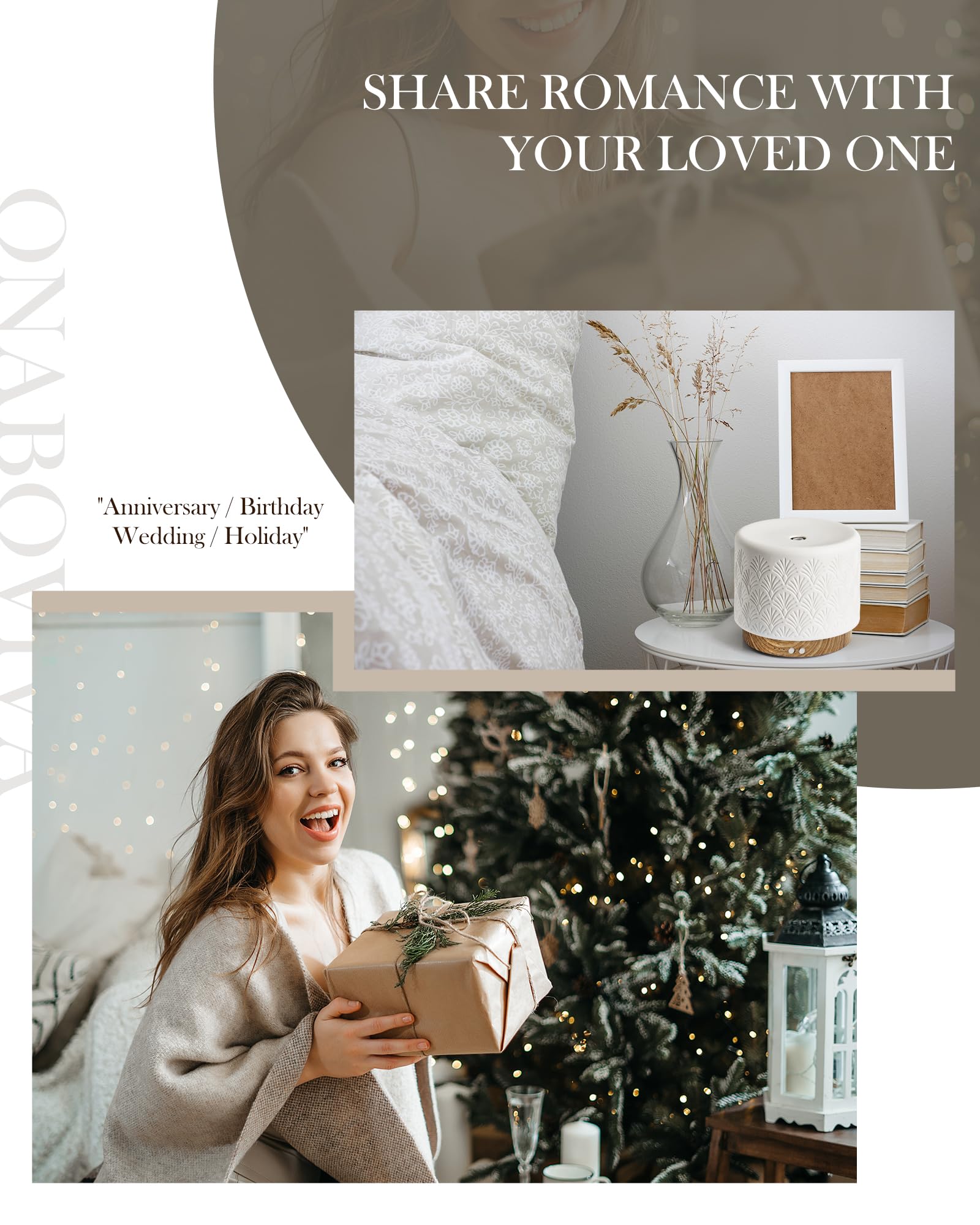 Onaboviva diffuser uses safe materials suitable for families and pets.
