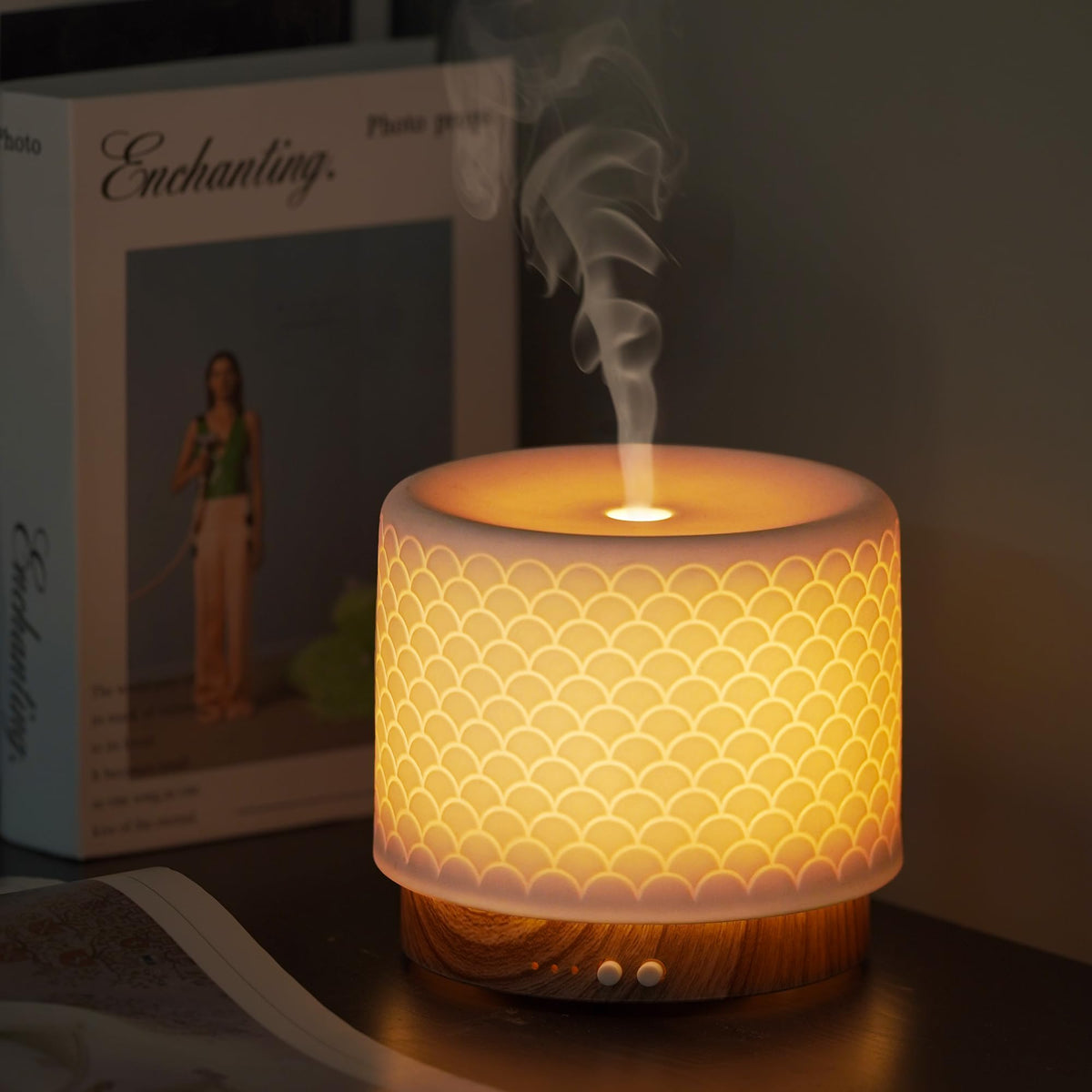 Onaboviva mermaid-inspired ceramic diffuser for elegant living room aroma