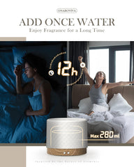 Onaboviva ultrasonic aroma diffuser providing soothing ambience