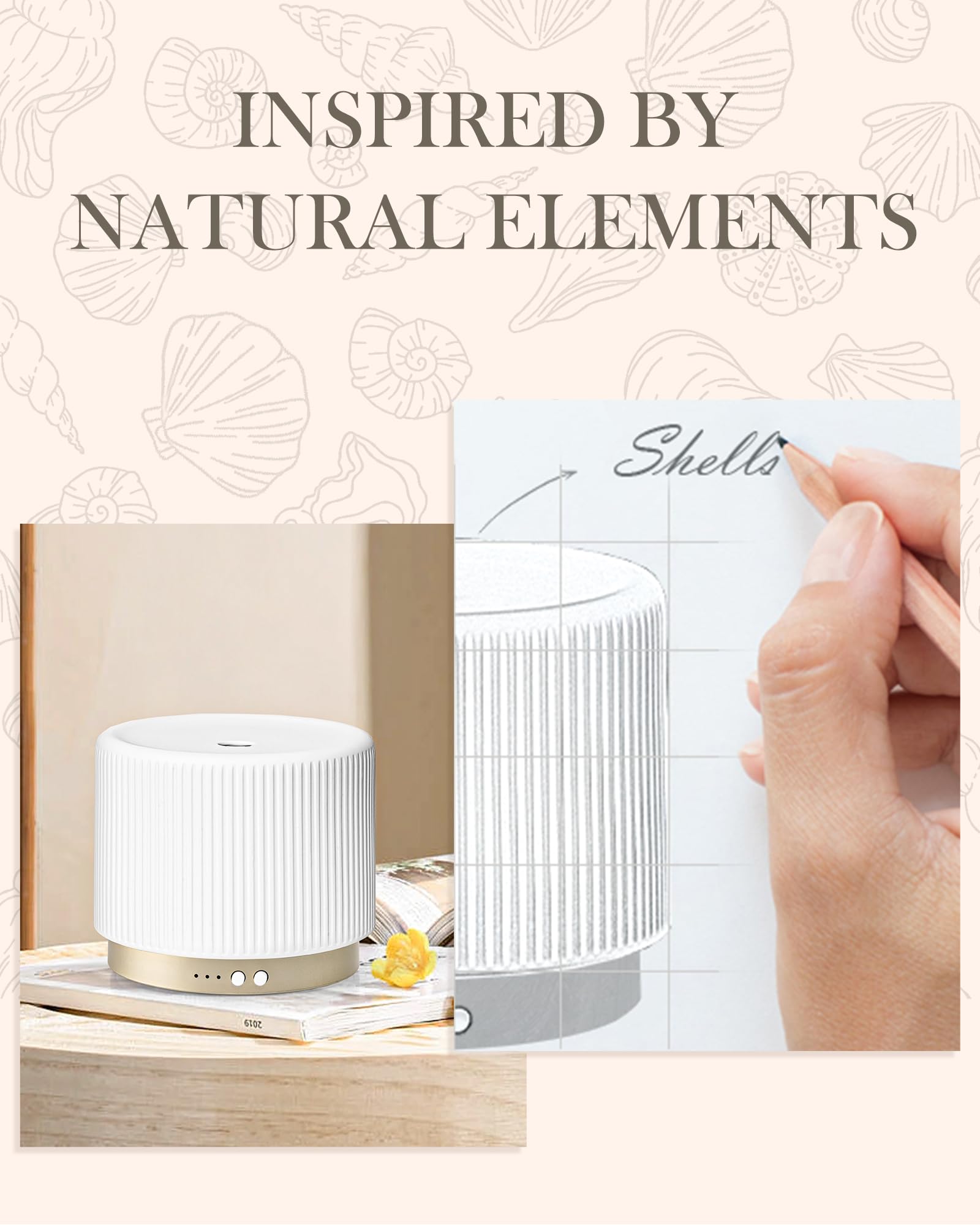Onaboviva ultrasonic cool-mist diffuser operates quietly for peaceful spaces.