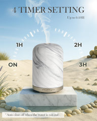 Onaboviva ultrasonic diffuser operates quietly for focus and relaxation