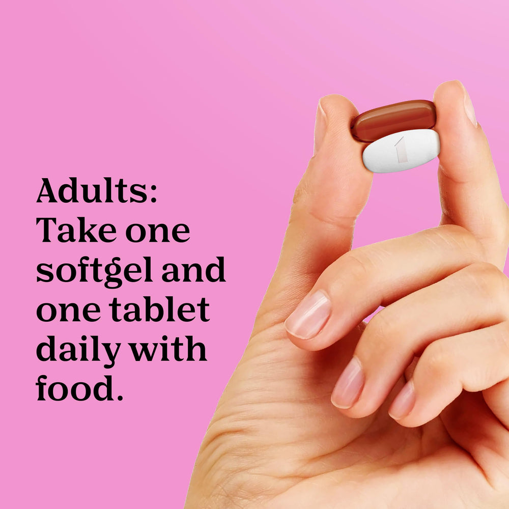 ALLERGEN-FREE badge on ONE A DAY Prenatal Advanced packaging for sensitive shoppers