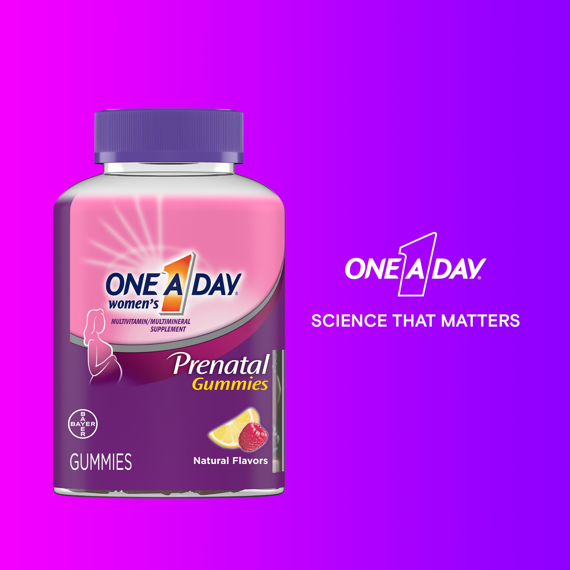 One A Day Prenatal Gummies usage during pregnancy for early development support